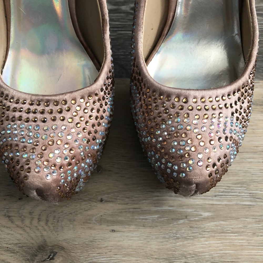 Paprika Rhinestone Heels - Picture 3 of 8
